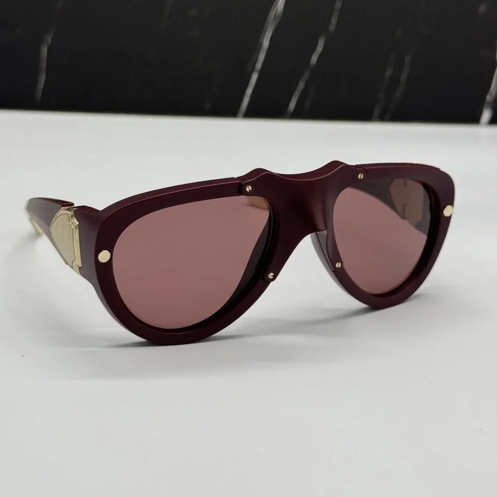 NEW BURBERRY BE4433U 414075 SUNGLASSES BURGUNDY UNISEX BE4433U 4140/75 BURBERRY